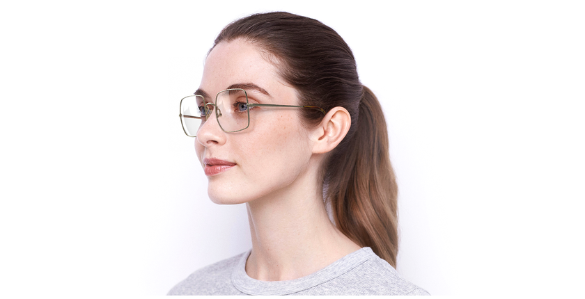 GAFAS GRADUADAS mujer 0RX1971V dorado - vue de 3/4