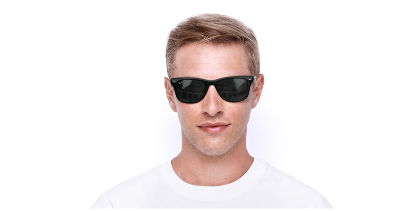 Gafas de sol WAYFARER negro - vista de frente