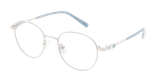 GAFAS GRADUADAS mujer LUCIE plateado/azul - vista de frente