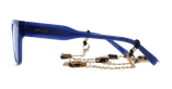 GAFAS GRADUADAS mujer CARACTÈRES AUDACIEUSE azul/morado - vista de frente