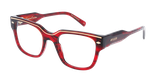 GAFAS GRADUADAS mujer CARACTÈRES FIL D'OR AUDACIEUSE rojo - vista de frente