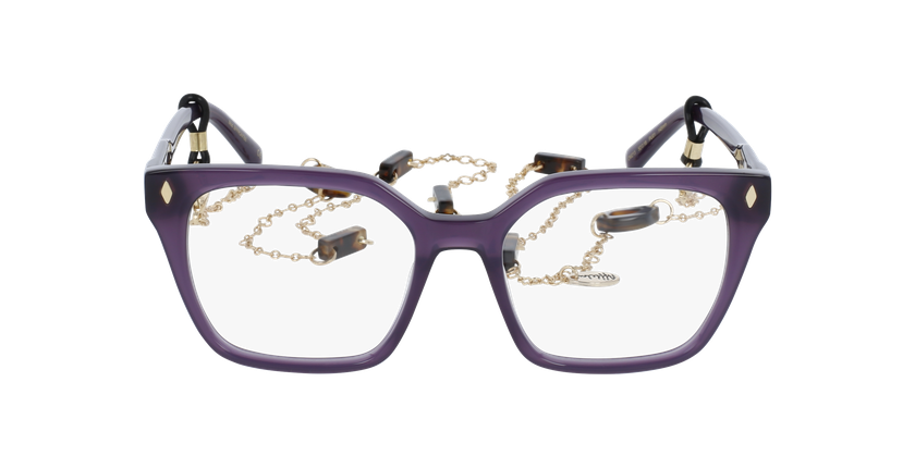 GAFAS GRADUADAS mujer CARACTÈRES EFFRONTÉE morado - vista de frente