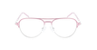 GAFAS GRADUADAS MAGIC 101 rosa/plateado - vista de frente