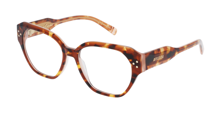 GAFAS GRADUADAS mujer CARACTÈRES RAFFINÉE carey/rojo - vista de frente