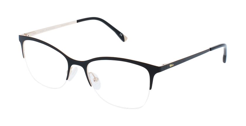 GAFAS GRADUADAS mujer MAGIC 113 negro/dorado - vista de frente