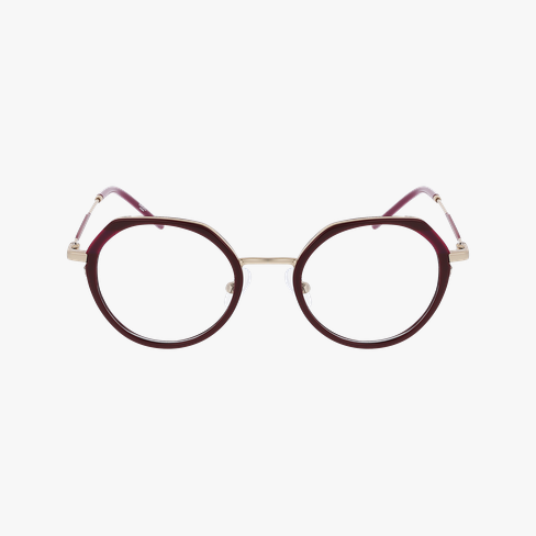 GAFAS GRADUADAS mujer MAGIC223 rojo/dorado vista de frente