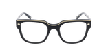 GAFAS GRADUADAS mujer CARACTÈRES FIL D'OR AUDACIEUSE negro/dorado - vista de frente