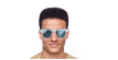 GAFAS DE SOL hombre GEANT azul - vista de frente