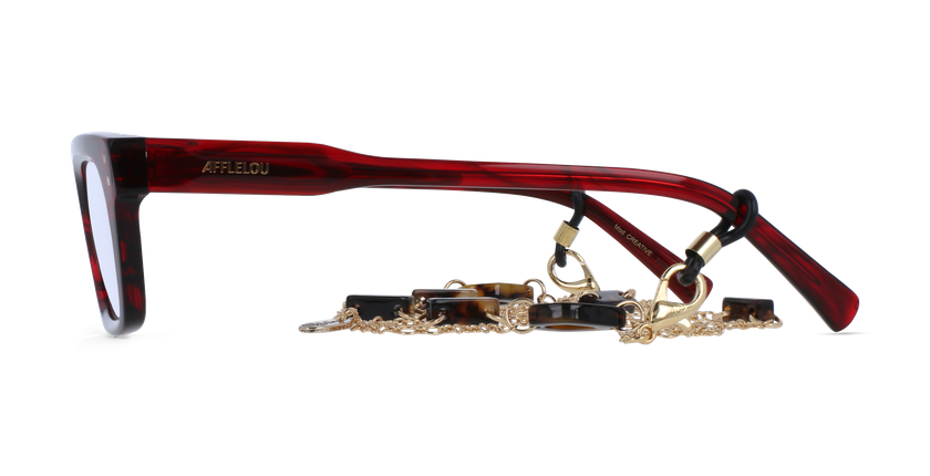 GAFAS GRADUADAS mujer CARACTÈRES CRÉATIVE rojo marmoleado - vista de frente