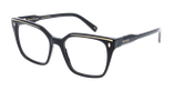 GAFAS GRADUADAS mujer CARACTÈRES FIL D'OR EFFRONTÉE negro - vista de frente