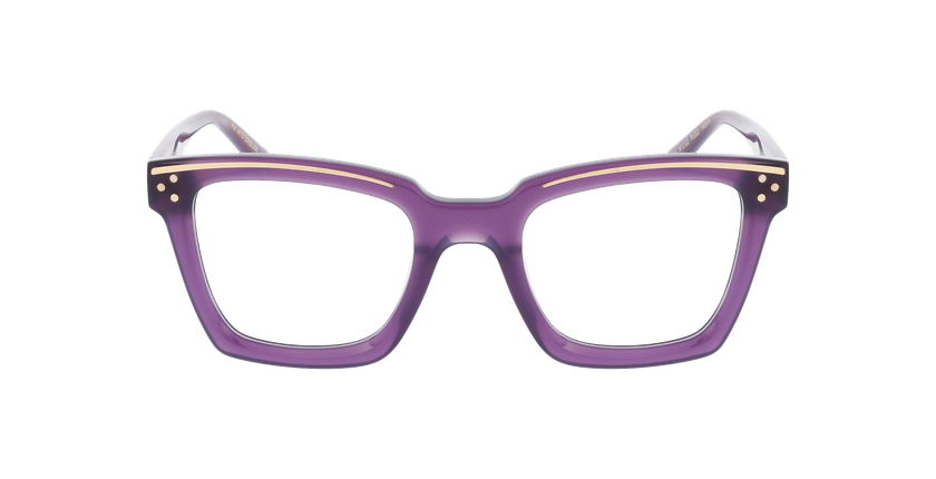 GAFAS GRADUADAS mujer CARACTÈRES FIL D'OR MYSTÉRIEUSE morado - vista de frente