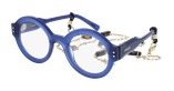GAFAS GRADUADAS mujer CARACTÈRES PERSPICACE azul/morado - vista de frente