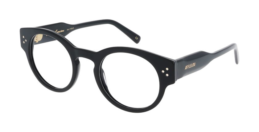 GAFAS GRADUADAS mujer CARACTÈRES FIDELE negro - vista de frente