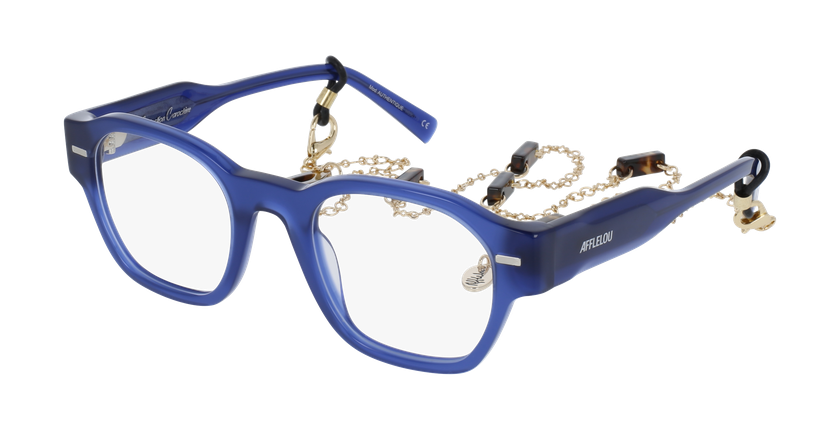 GAFAS GRADUADAS mujer CARACTÈRES AUTHENTIQUE azul/morado - vista de frente