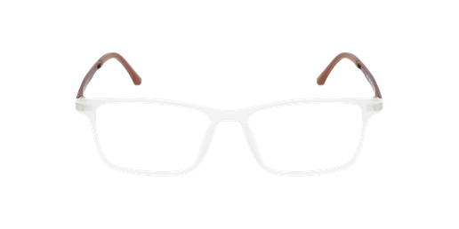 GAFAS GRADUADAS hombre MAGIC 130 blanco/plateado vista de frente