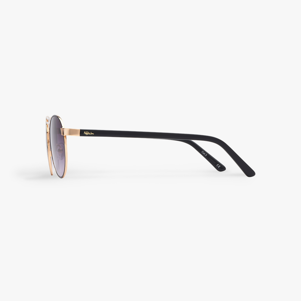 GAFAS DE SOL mujer ROMY negro/dorado - vista de lado