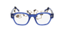 GAFAS GRADUADAS mujer AUTHENTIQUE azul/morado