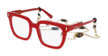 GAFAS GRADUADAS mujer CARACTÈRES RÊVEUSE rojo - vista de frente