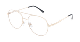 GAFAS GRADUADAS hombre RZERO38 dorado - vista de frente