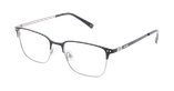 GAFAS GRADUADAS hombre NATHEO negro/plateado - vista de frente