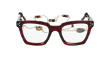 GAFAS GRADUADAS mujer CARACTÈRES MYSTÉRIEUSE rojo marmoleado - vista de frente