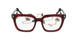 GAFAS GRADUADAS mujer CARACTÈRES RÊVEUSE rojo marmoleado - vista de frente
