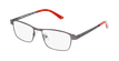 GAFAS GRADUADAS niños MAGIC OCTAVE gris/rojo - vista de frente