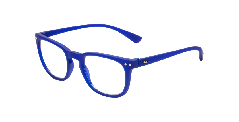 GAFAS GRADUADAS hombre BLUE BLOCK 2 UNISEX azul/azul oscuro mate - vista de 3/4