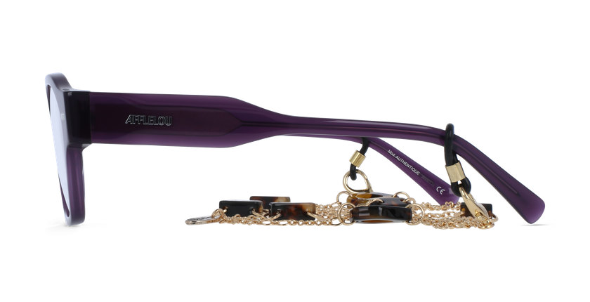 GAFAS GRADUADAS mujer CARACTÈRES AUTHENTIQUE morado - vista de frente
