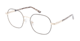 GAFAS GRADUADAS mujer MARIELLE negro/dorado - vista de frente