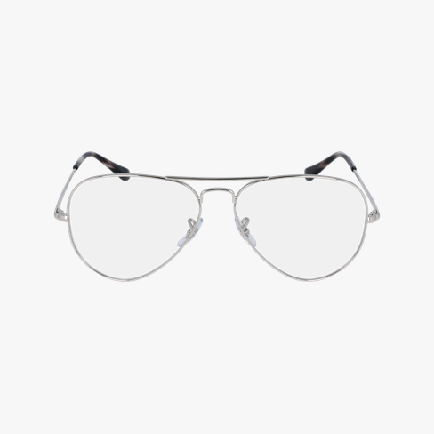 GAFAS GRADUADAS RX6489 plateado vista de frente