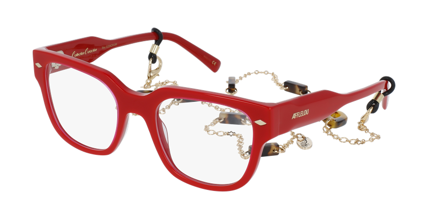 GAFAS GRADUADAS mujer CARACTÈRES AUDACIEUSE rojo - vista de frente
