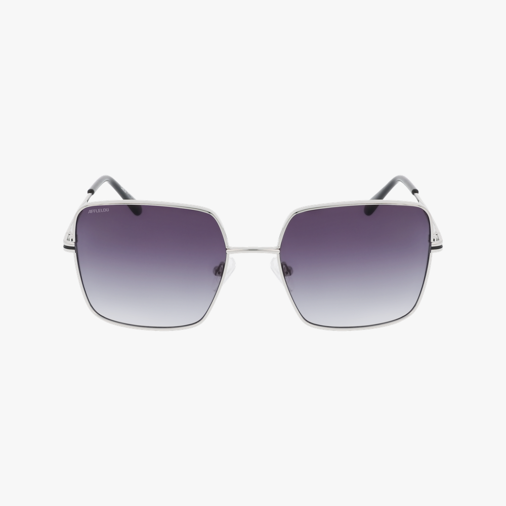 GAFAS DE SOL mujer ESTELA plateado/negro - vista de frente