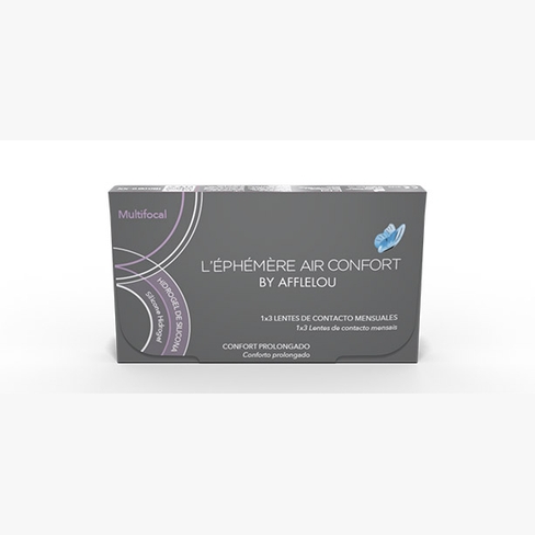 Lentillas L'EPHEMERE AIR CONFORT MULTIFOCAL MENSUALES  - 3L vista de frente