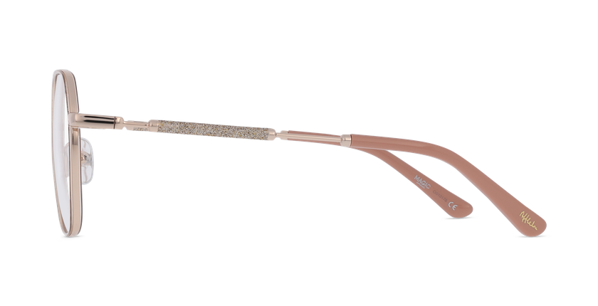 GAFAS GRADUADAS mujer MAGIC254 rosa/dorado - vista de frente
