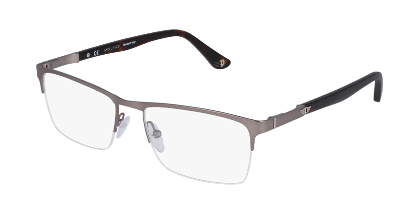 GAFAS GRADUADAS hombre VPL465 gun/negro - vista de 3/4