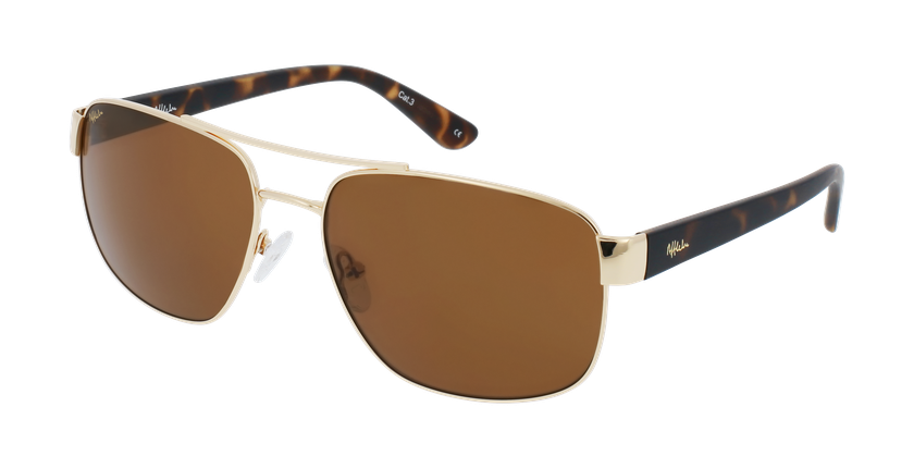 GAFAS DE SOL hombre ANDEO dorado/carey - vista de frente