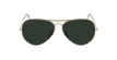 GAFAS DE SOL hombre AVIATOR LARGE METAL dorado/negro - vista de frente