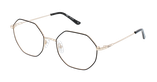 GAFAS GRADUADAS mujer ALANIS negro/dorado - vista de frente
