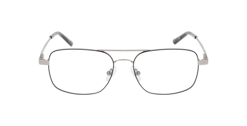 GAFAS GRADUADAS hombre FILIPE negro/plateado - vista de frente