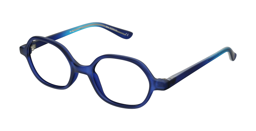 GAFAS GRADUADAS niños RZERO20 azul/negro - vista de frente