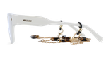 GAFAS GRADUADAS mujer CARACTÈRES AUDACIEUSE blanco - vista de frente