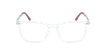 GAFAS GRADUADAS hombre MAGIC 124 CARBONE marrón - vista de frente