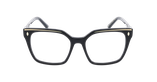 GAFAS GRADUADAS mujer CARACTÈRES FIL D'OR EFFRONTÉE negro - vista de frente
