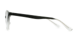 GAFAS GRADUADAS niños RZERO25 negro/blanco - vista de frente