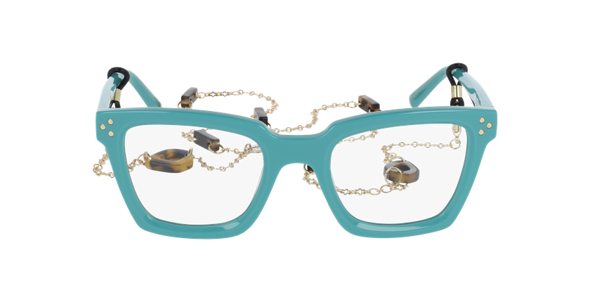 GAFAS GRADUADAS mujer CARACTÈRES MYSTÉRIEUSE verde - vista de frente
