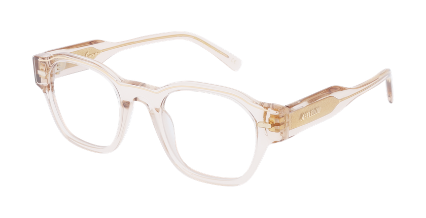 GAFAS GRADUADAS CARACTÈRES FIL D'OR AUTHENTIQUE marrón - vista de frente