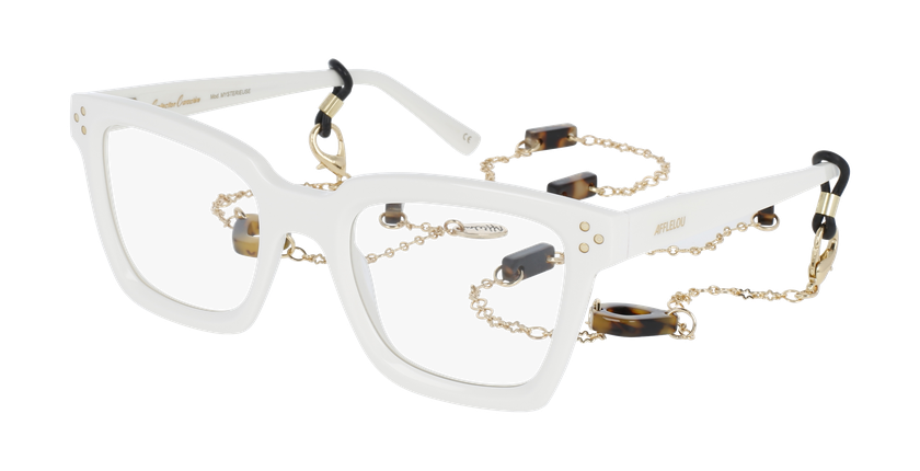 GAFAS GRADUADAS mujer CARACTÈRES MYSTÉRIEUSE blanco - vista de frente