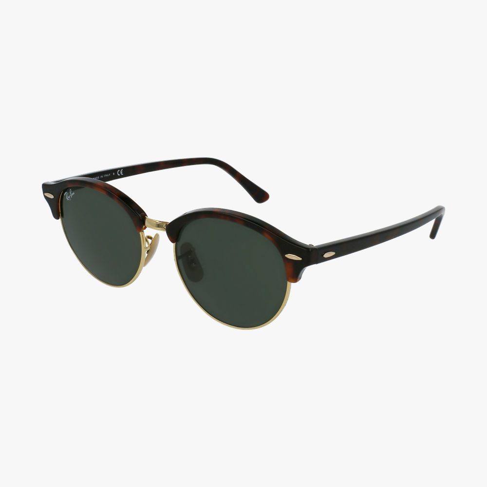 GAFAS DE SOL CLUBROUND carey/rojo - vista de 3/4