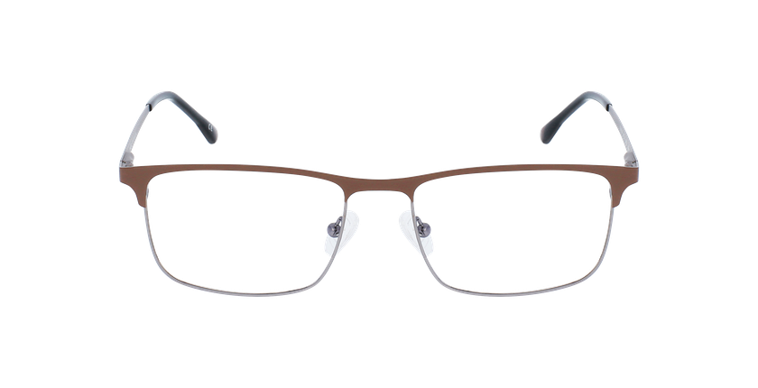 GAFAS GRADUADAS hombre MAGIC 104 marrón/plateado - vista de frente